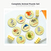 27 Piece Round Animal Puzzle with Tin Storage Box