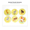 27 Piece Round Animal Puzzle with Tin Storage Box