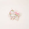 Unicorn Shape Personalised Cushion