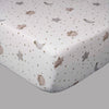 Organic Fitted Cot Sheet- Moon & Stars