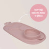 Roll & Go Mealtime Silicone Mat with Spoon | Blush Pink
