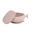 Silicone Bowl + Lid with Suction Base | Blush Pink