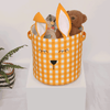 Rabbit Round Basket-Yellow