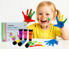 Little Fingers Flouro Rainbow Finger Paint Tubes | Set Of 6