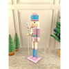 15 inches wooden Pastel Purple Candycane Nutcracker self standing Christmas Table Decor - Little Surprise Box15 inches wooden Pastel Purple Candycane Nutcracker self standing Christmas Table Decor