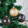 16pcs Black and Gold theme Shimmer Christmas Ball Tree ornaments XMAS Decoration Set - Little Surprise Box16pcs Black and Gold theme Shimmer Christmas Ball Tree ornaments XMAS Decoration Set