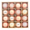 16pcs Peach Snowflakes Shimmer Christmas Ball Tree ornaments XMAS Decoration Set - Little Surprise Box16pcs Peach Snowflakes Shimmer Christmas Ball Tree ornaments XMAS Decoration Set