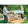 Wooden Sandpit With Canopy - Natural