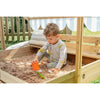 Wooden Sandpit With Canopy - Natural
