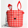 Rabbit Round Basket-Red