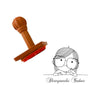 Personalised Book Stamp | Girl With Specs