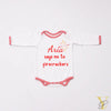 Personalised Bodysuit (Full Sleeves) - Say No To Firecrackers (Red Love)