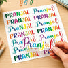 Signature Name Labels - Rainbow Hues