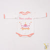 Personalised Bodysuit (Full Sleeves) - Wishes Happy Diwali (Peach Love)