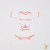Personalised Bodysuit - Wishes Happy Diwali (Peach Love)