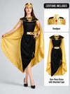 Gold & Black Roman Queen Adults Halloween Costume Dress Up