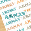 Signature Name Labels - Serenity Shades