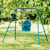 Metal 2-in-1 Swing Set