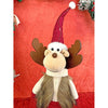 24 inches Cream Maroon Gold self Standing Reindeer Christmas Table Décor - Little Surprise Box24 inches Cream Maroon Gold self Standing Reindeer Christmas Table Décor