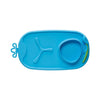 Roll & Go Mealtime Mat With Spoon | Ocean Breeze Blue