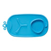 Roll & Go Mealtime Mat With Spoon | Ocean Breeze Blue