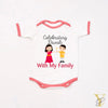 Diwali With Family Personalised Bodysuit (Red Love)