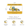Construction Tools And Vehicles Flash Cards