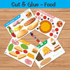 Cut & Glue Activity | Food