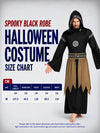 Spooky Black Robe Adult Halloween costume Fancy Dress Up