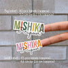 Signature Name Labels - Mist Pallete