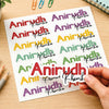 Signature Name Labels - Scribble Pop