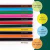 Personalised Name Color Pencils | Pack of 12