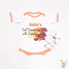 Diwali With Family Personalised Bodysuit (Orange Love)