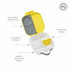 Mini Lunch Box | Lemon Sherbet Yellow Grey