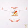 First Diwali Personalised Bodysuit - Full sleeves (Orange Love)