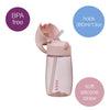 Straw Drink Bottle Junior 380ml | Blush Crush Pink