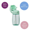 Straw Drink Bottle Junior 380ml | Sparemnint Green