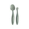Toddler Fork & Spoon Cutlery Set | Sage Green