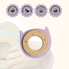 Wood + Silicone Disc Teether | Kitty