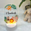 Acrylic LED Night Lamp | Woodland Animals (Oval)
