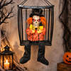 Animated Hanging Skeleton Cage – Evil Jester