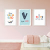 Doodle's Wall Frames | Dino Friend (Set Of 3) Style 1
