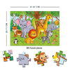 At the Jungle Jigsaw Puzzle for Kids – 96 Pcs | With Colouring & Activity Book and 3D Model