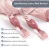 Handi Cutlery Attachable Weaning Cutlery Set | Pink