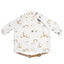 Stain & Water Proof Long Sleeve Coverall Shirt Weaning Bib | Serengeti Spaghetti