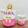 Jute Cotton Storage Basket | Bear Hugs