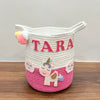 Jute Cotton Storage Basket | Magical Unicorn