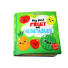 Baby My First Cloth Book Fruit and Vegetables with Squeaker and Crinkle Paper
