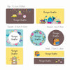 Mixed Waterproof Labels for Kids - Back 2 school