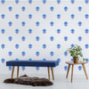 Blue Floral | Mini Wall Art Sticker